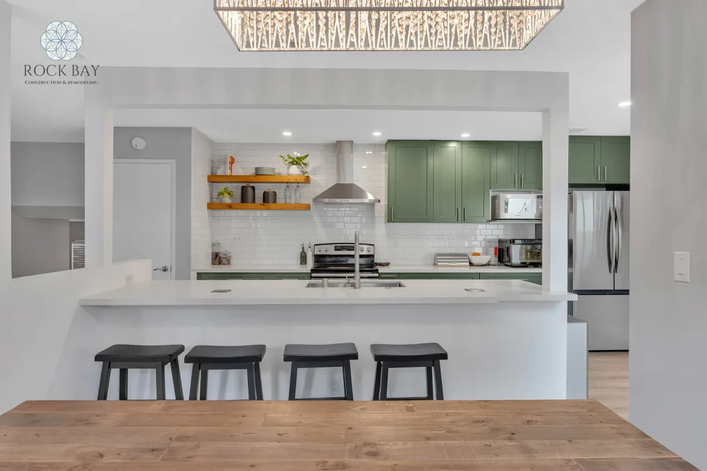 Kitchen home renovation island dining light